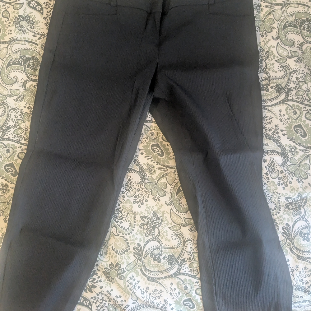 Black Ribbed Pants